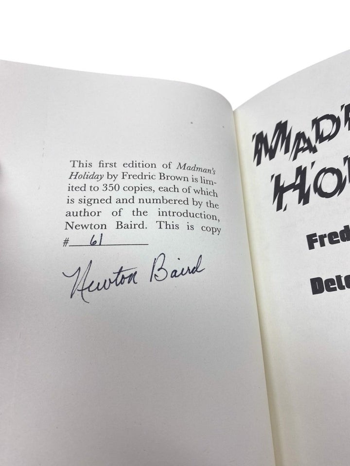 Brown, Fredric - Mad Man's Holiday - SIGNED | image3