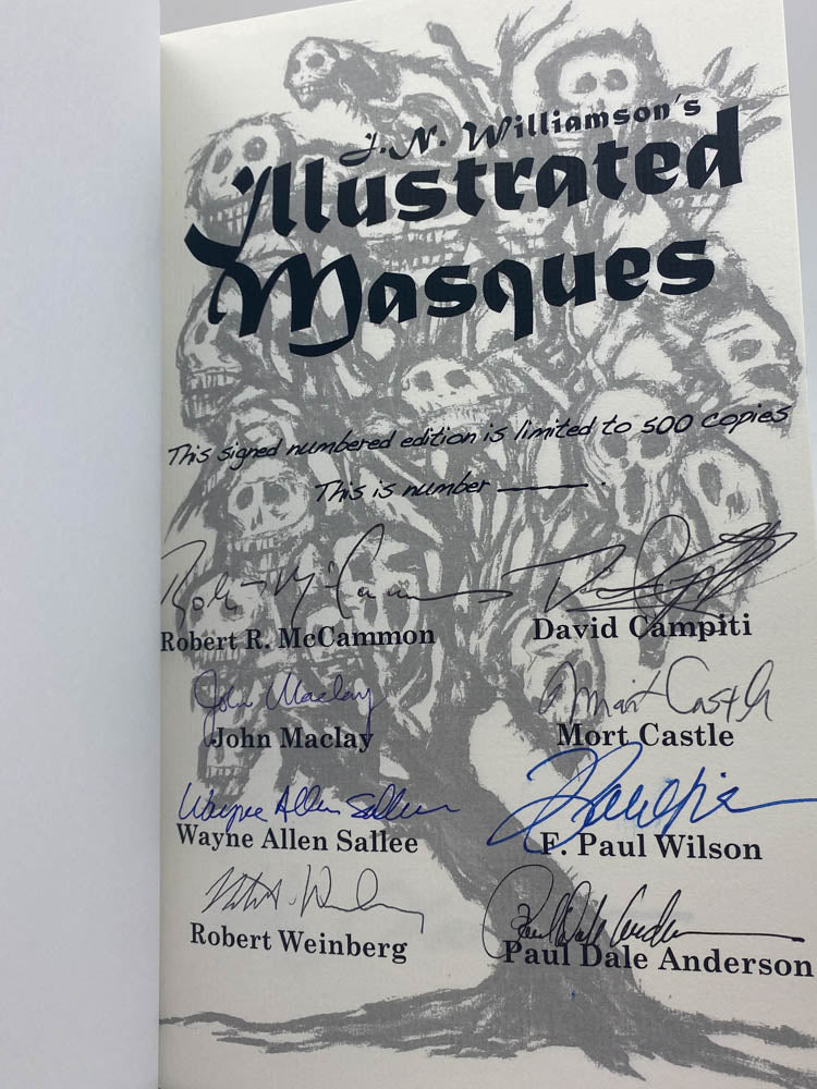 Castle, Mort - J. N. Williamson's Illustrated Masques - SIGNED | additional book image