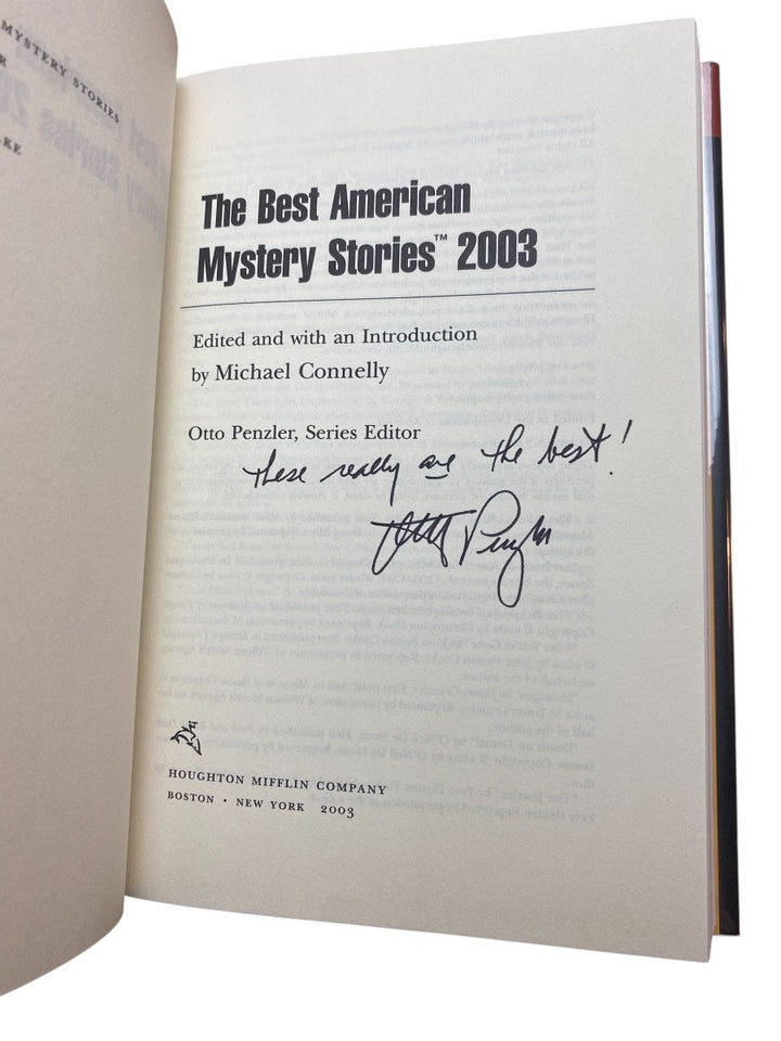 Connelly, Michael (ed.) - The Best American Mystery Stories 2003 - SIGNED | image2