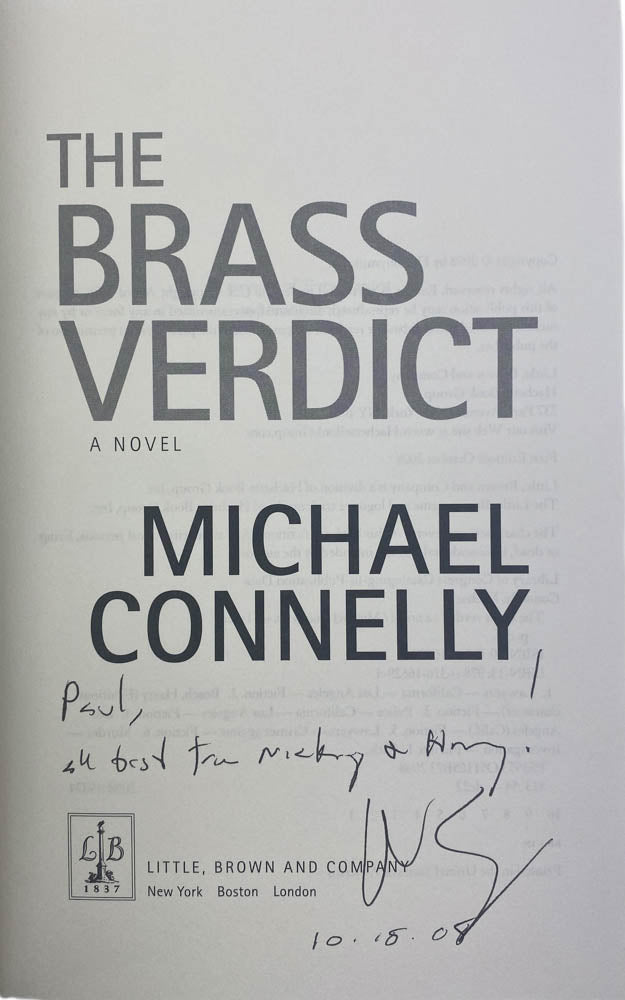 Connelly, Michael - The Brass Verdict - SIGNED | image3