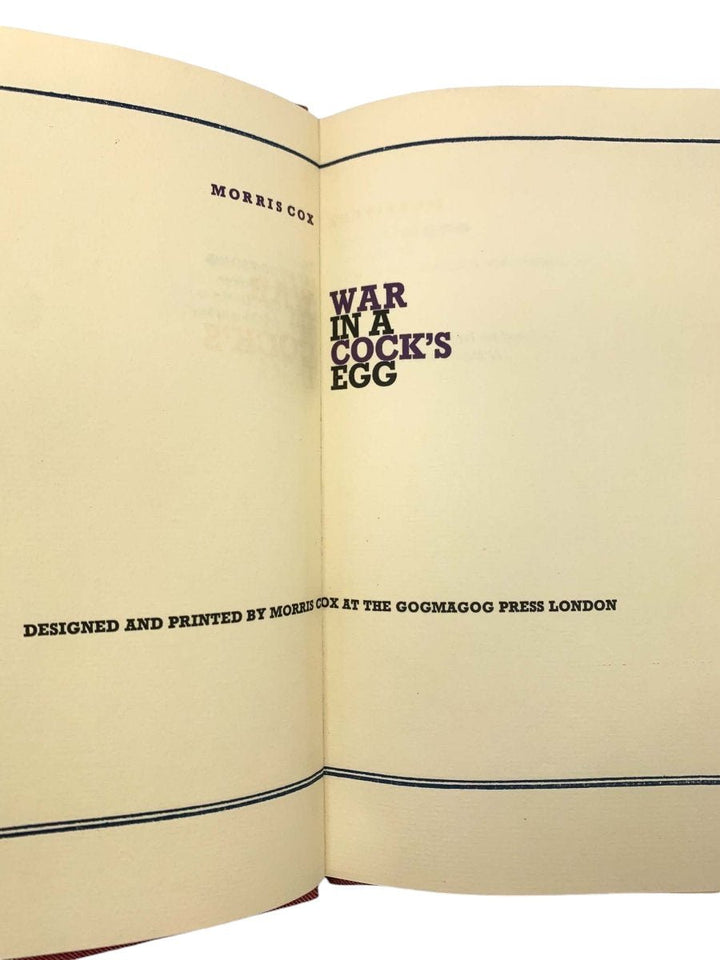 Cox, Morris - War in a Cock's Egg - SIGNED | image5