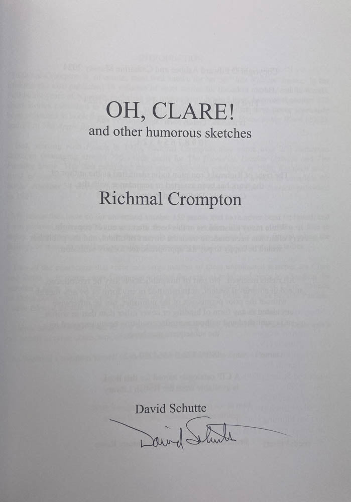 Crompton, Richmal - Oh, Clare ! - SIGNED | image3