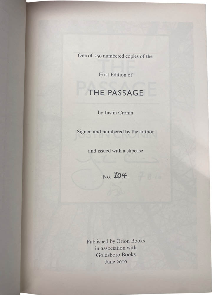 Cronin, Justin - The Passage - Slipcased limited edition - SIGNED | image3