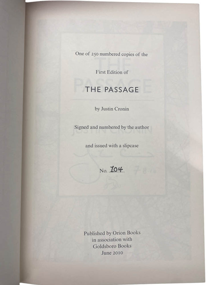 Cronin, Justin - The Passage - Slipcased limited edition - SIGNED | image3