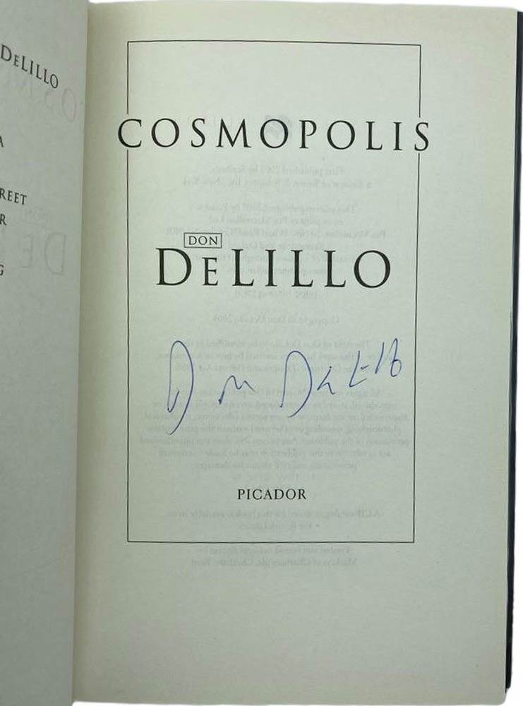 Delillo, Don - Cosmopolis - SIGNED | image3