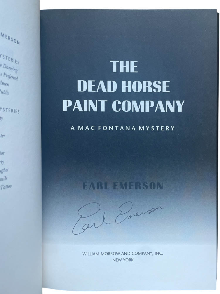 Emerson, Earl - The Dead Horse Paint Company - Signed | image2