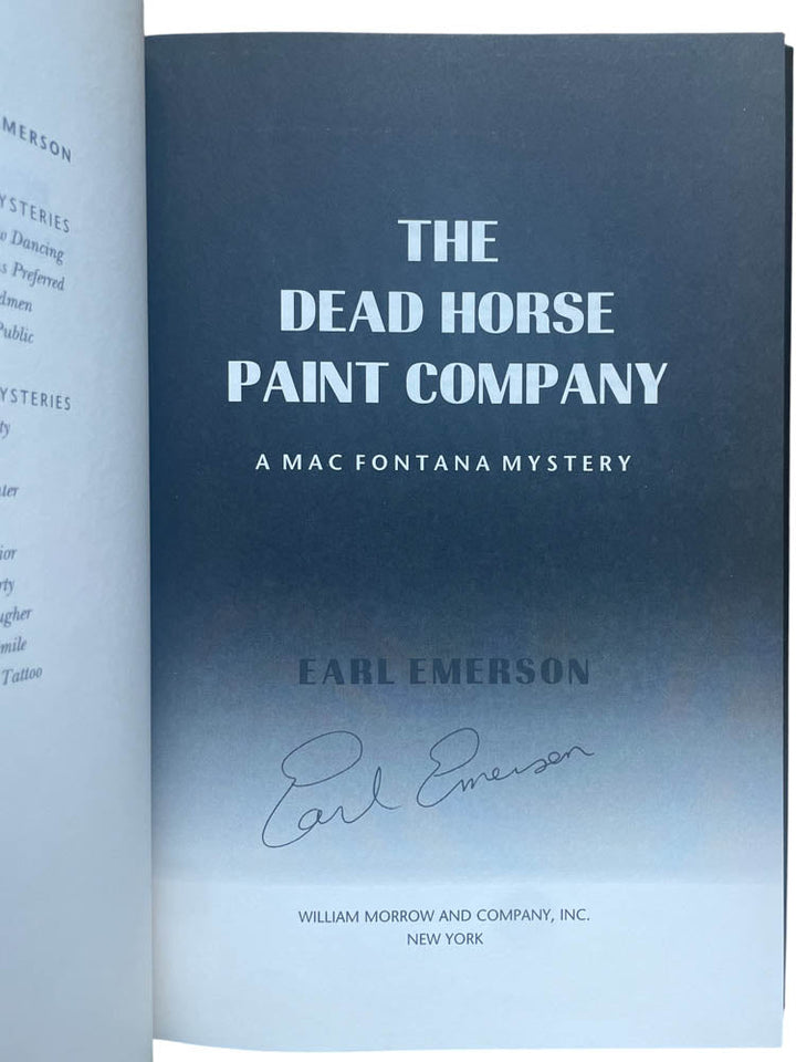 Emerson, Earl - The Dead Horse Paint Company - Signed | image2