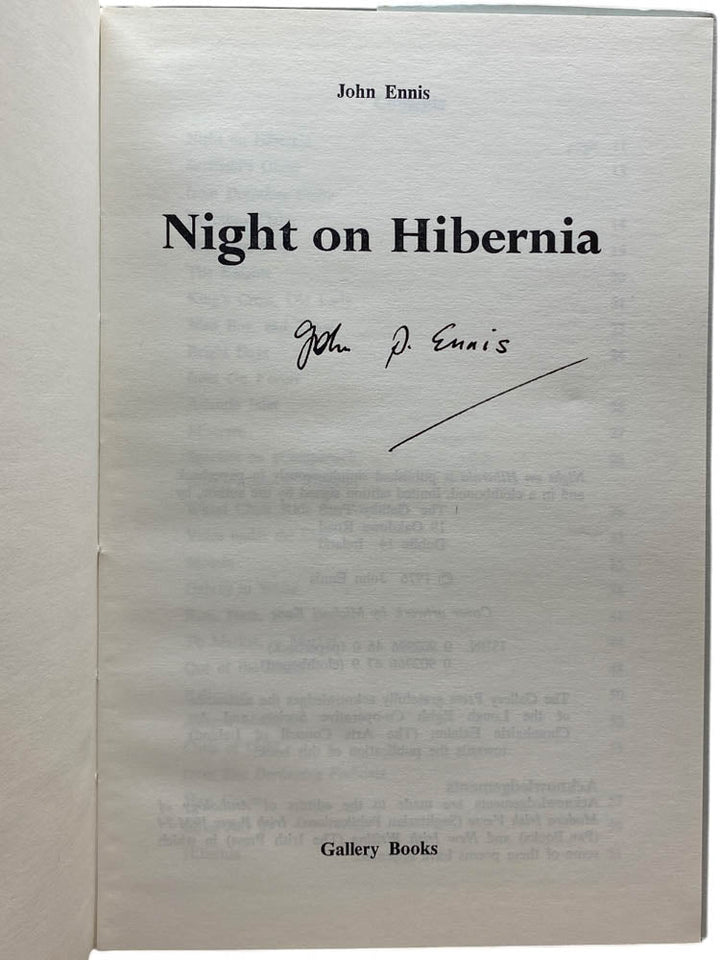 Ennis, John - Night on Hibernia - SIGNED | image3