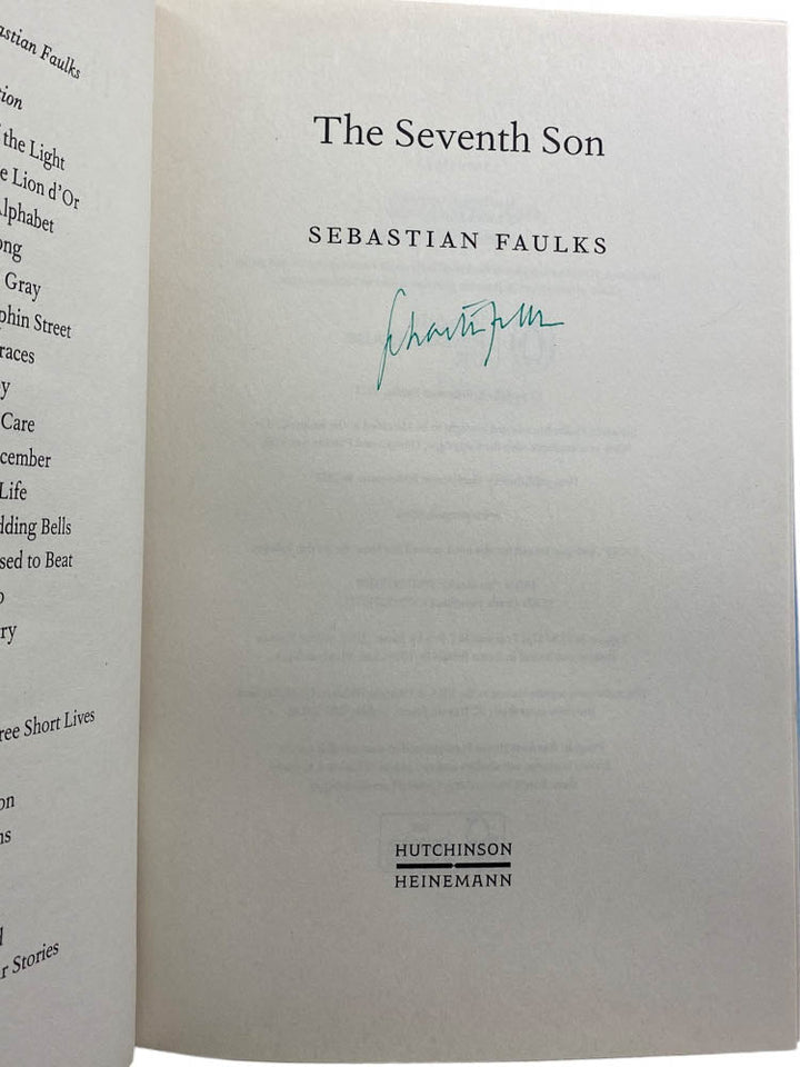 Faulks, Sebastian - The Seventh Son - SIGNED | image3