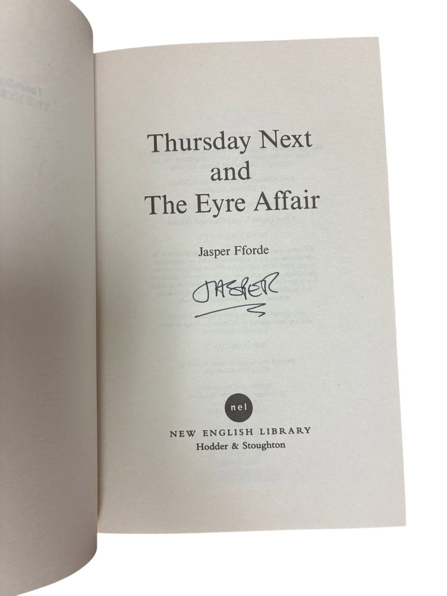 Fforde, Jasper - The Eyre Affair - SIGNED | image3