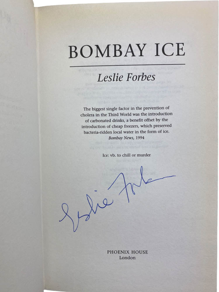 Forbes, Leslie - Bombay Ice - SIGNED | image3