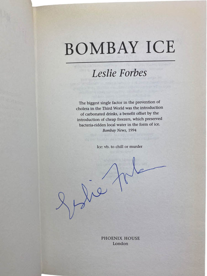 Forbes, Leslie - Bombay Ice - SIGNED | image3