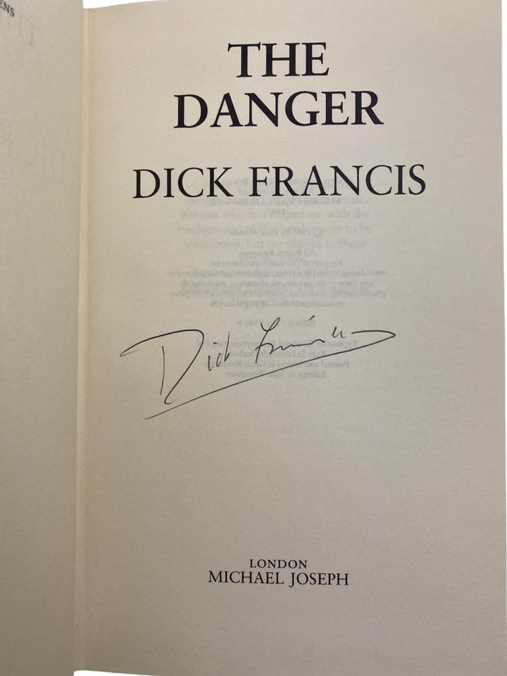 Francis, Dick - The Danger - SIGNED | image3