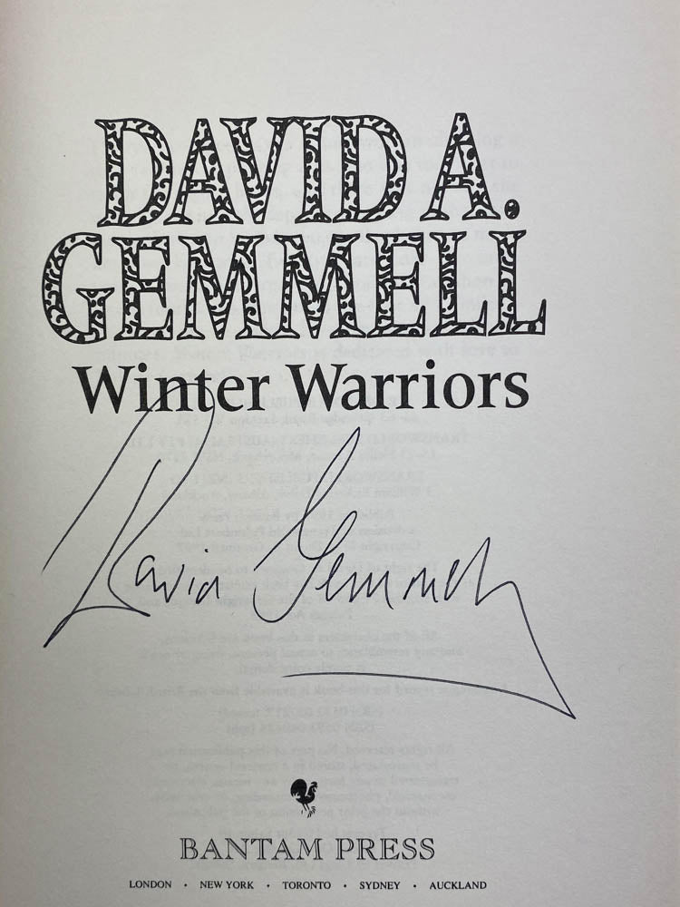 Gemmell, David - Winter Warriors - SIGNED COPY - SIGNED | image2