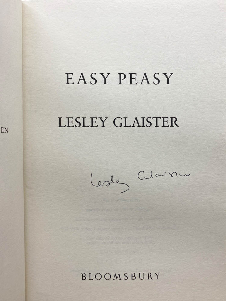 Glaister, Lesley - Easy Peasy - Signed | image2