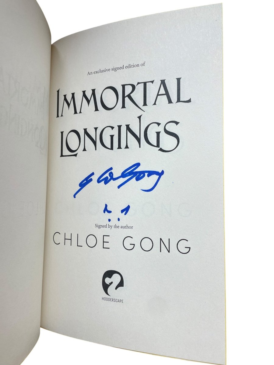 Gong, Chloe - Immortal Longings - SIGNED | image2