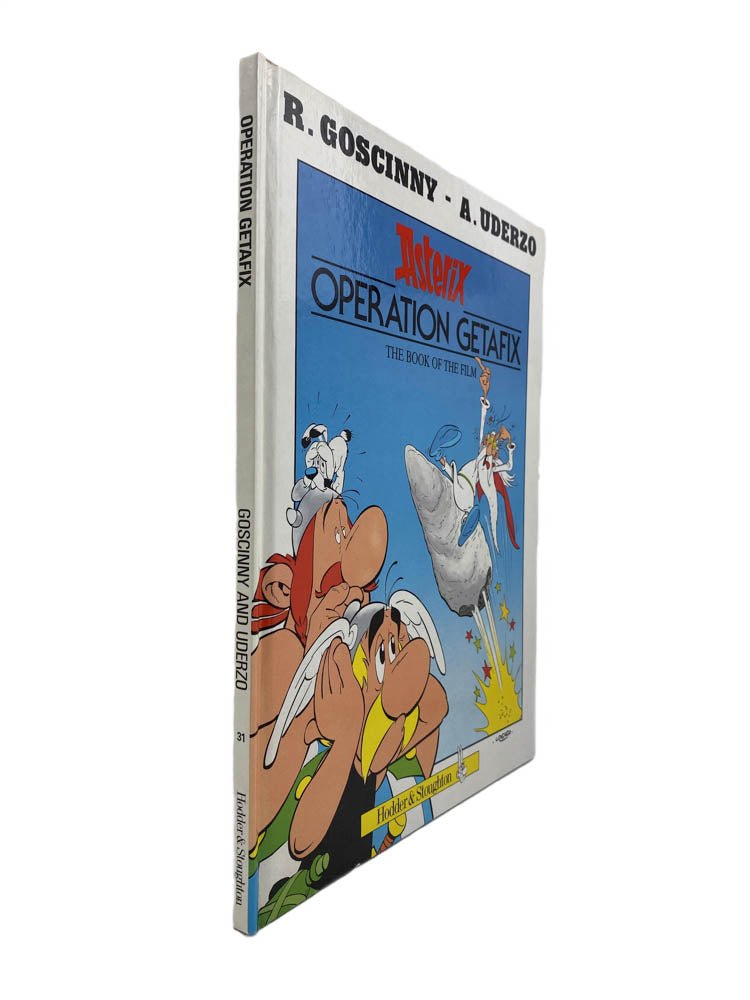 Goscinny, Rene - Operation Getafix | front of book. Published by Hodder & Stoughton in 1990. Laminated Boards.  Condition:  Fine/No Jacket ( as Issued )