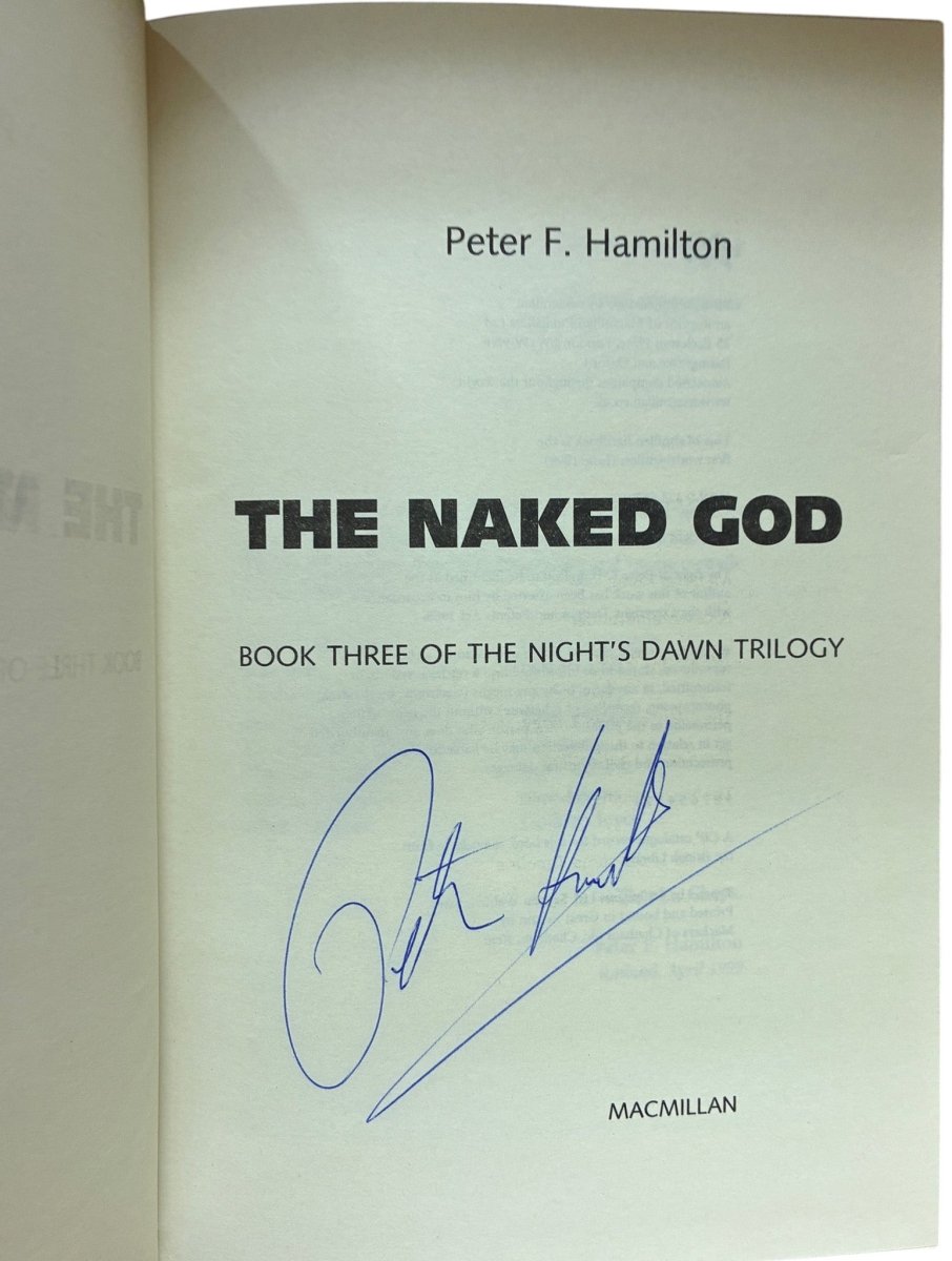 Hamilton, Peter F - The Naked God - SIGNED | image3