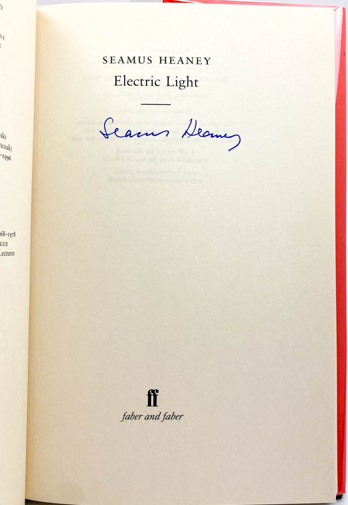 Heaney, Seamus - Electric Light - SIGNED | image3