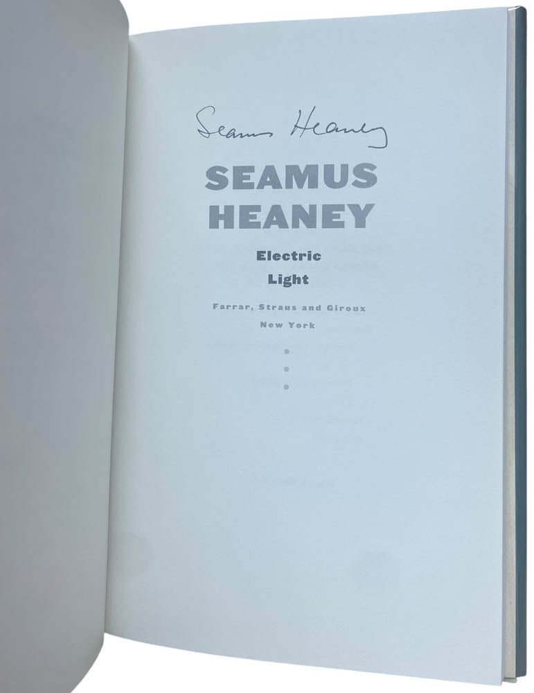 Heaney, Seamus - Electric Light - SIGNED | image2