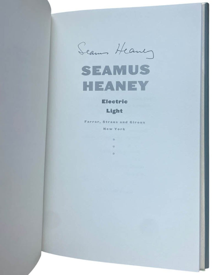 Heaney, Seamus - Electric Light - SIGNED | image2