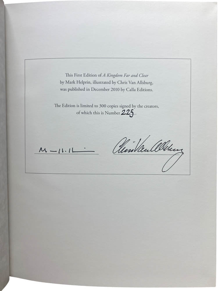 Helprin, Mark - A Kingdom Far and Clear : The Complete Swan Lake Trilogy - SIGNED | image4