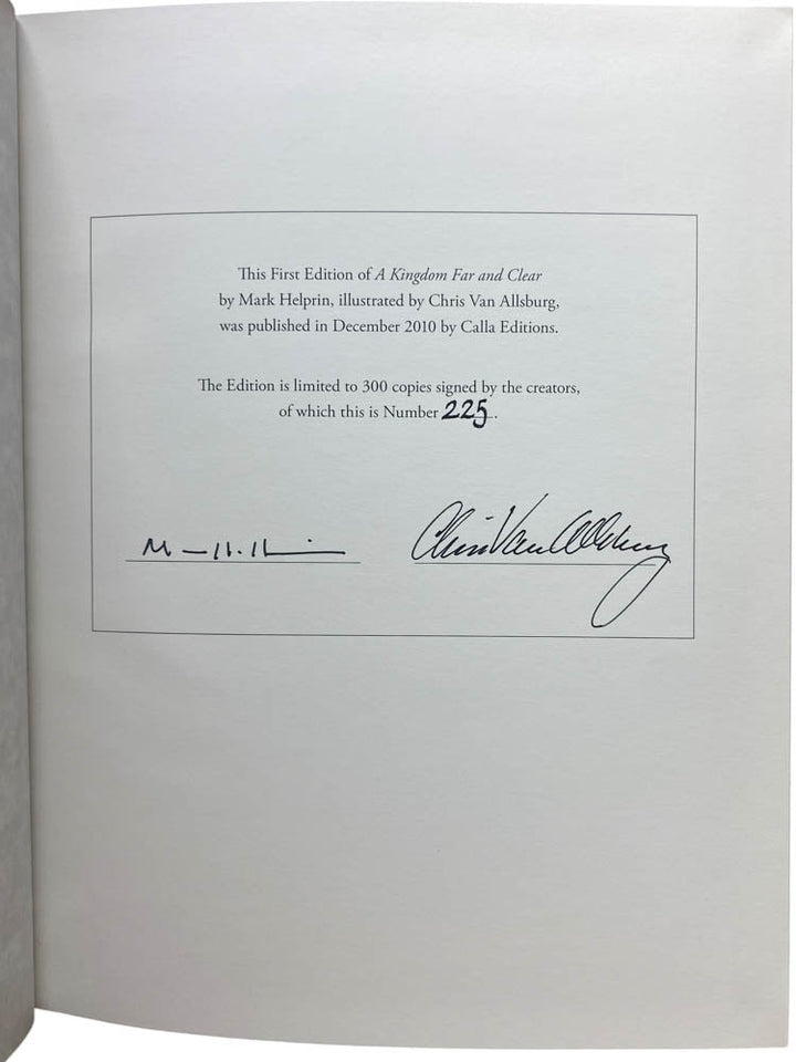 Helprin, Mark - A Kingdom Far and Clear : The Complete Swan Lake Trilogy - SIGNED | image4