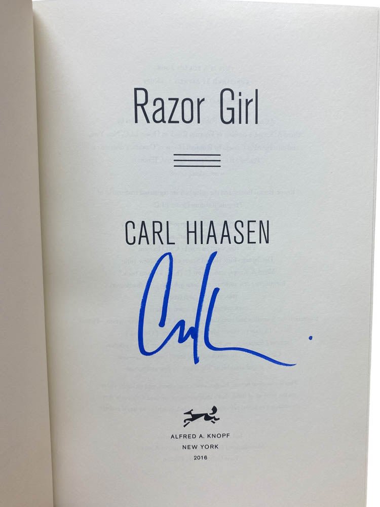 Hiaasen, Carl - Razor Girl - SIGNED | image3