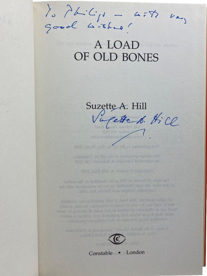 Hill, Suzette A - A Load of Old Bones - SIGNED | image3