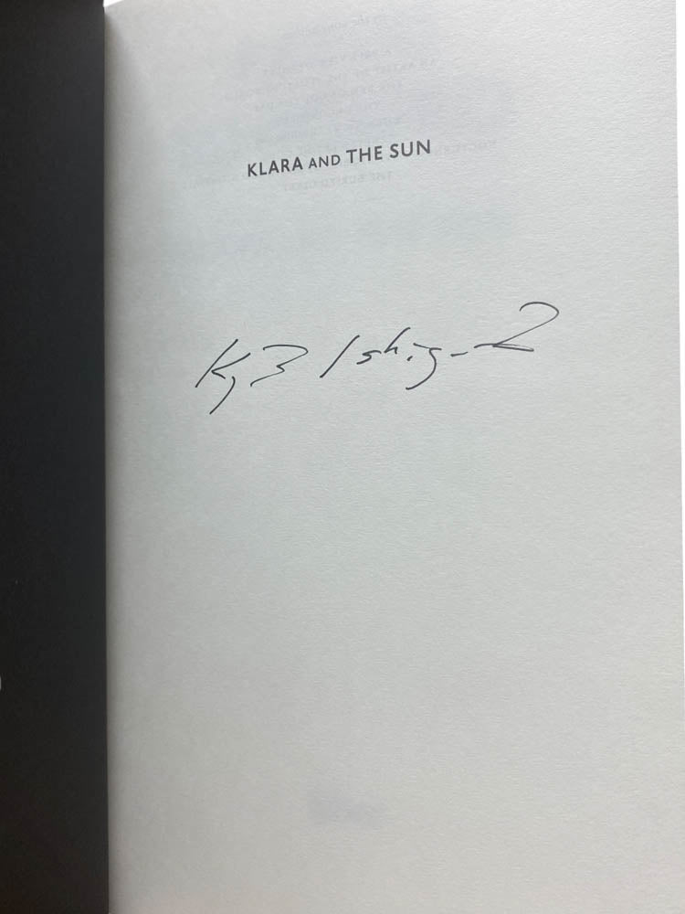 Ishiguro, Kazuo - Klara and the Sun - SIGNED (UK) | image2