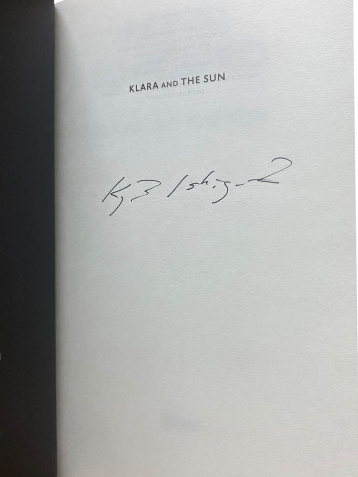 Ishiguro, Kazuo - Klara and the Sun - SIGNED (UK) | image2