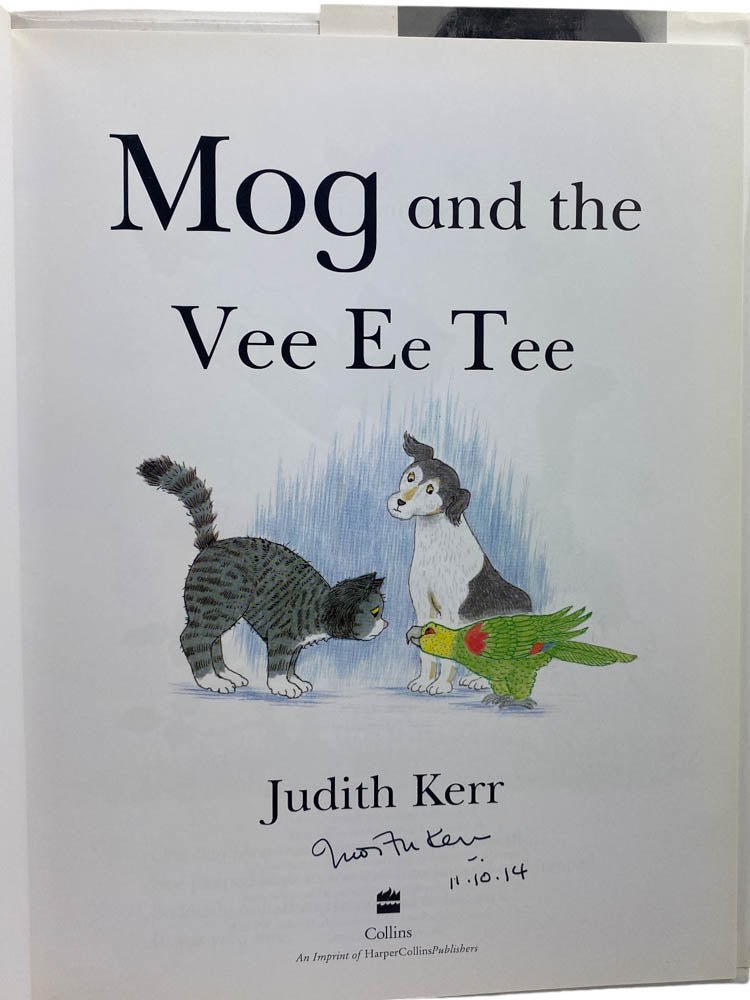 Kerr, Judith - Mog and the Vee Ee Tee - SIGNED | image3