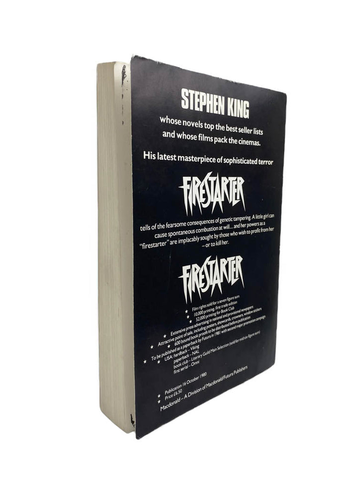 King, Stephen - Firestarter - Uncorrected proof copy | back of book