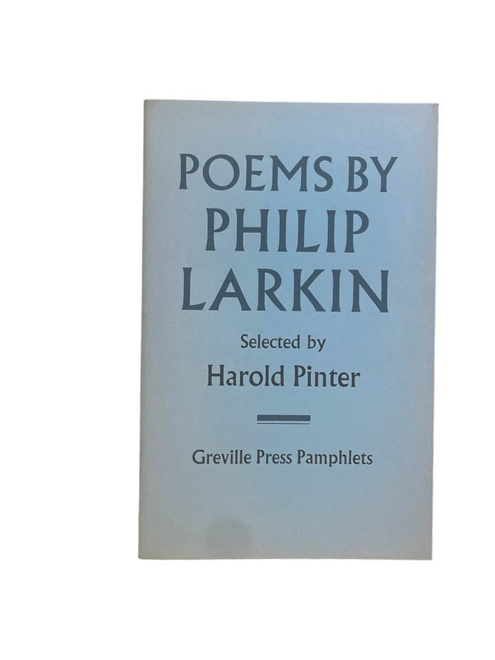 Larkin, Philip - Poems by Philip Larkin - SIGNED by selector, Harold Pinter - SIGNED | image1