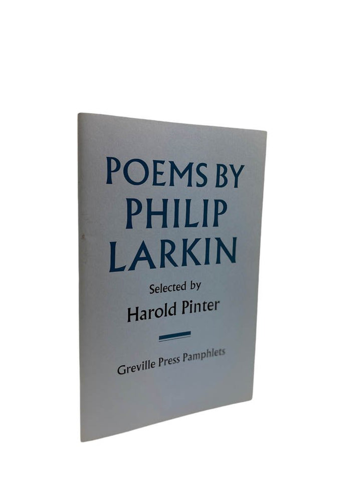 Larkin, Philip - Poems by Philip Larkin - SIGNED by selector, Harold Pinter - SIGNED | image1