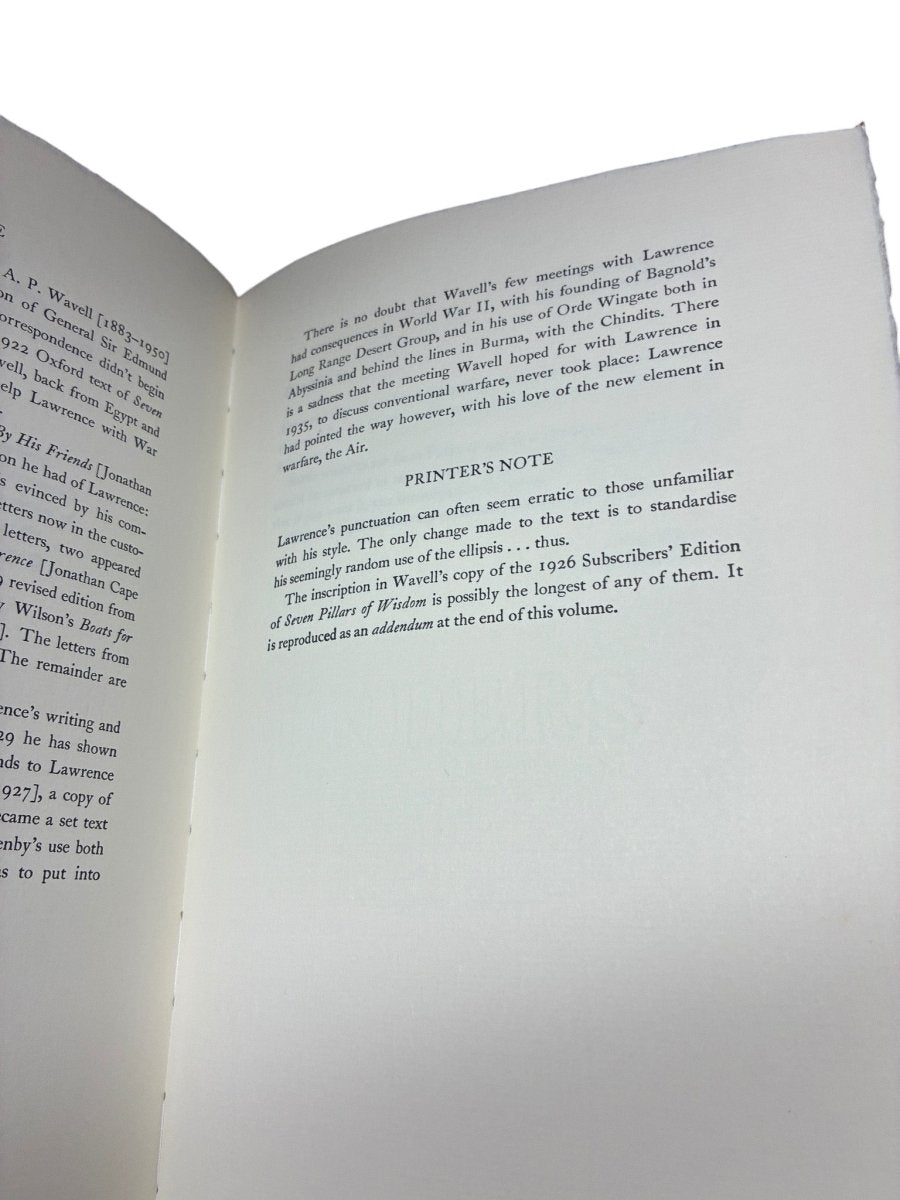 Lawrence, T.E. & Wavell, A.P. - T.E.Lawrence ~ A.P.Wavell ~ Letters | image3