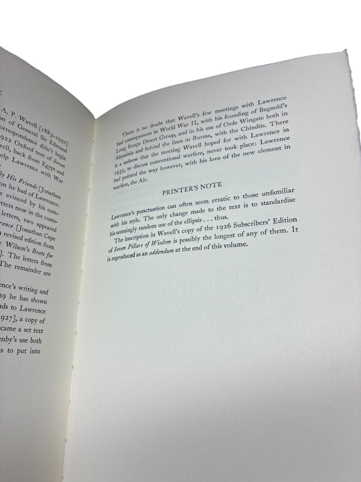 Lawrence, T.E. & Wavell, A.P. - T.E.Lawrence ~ A.P.Wavell ~ Letters | image3