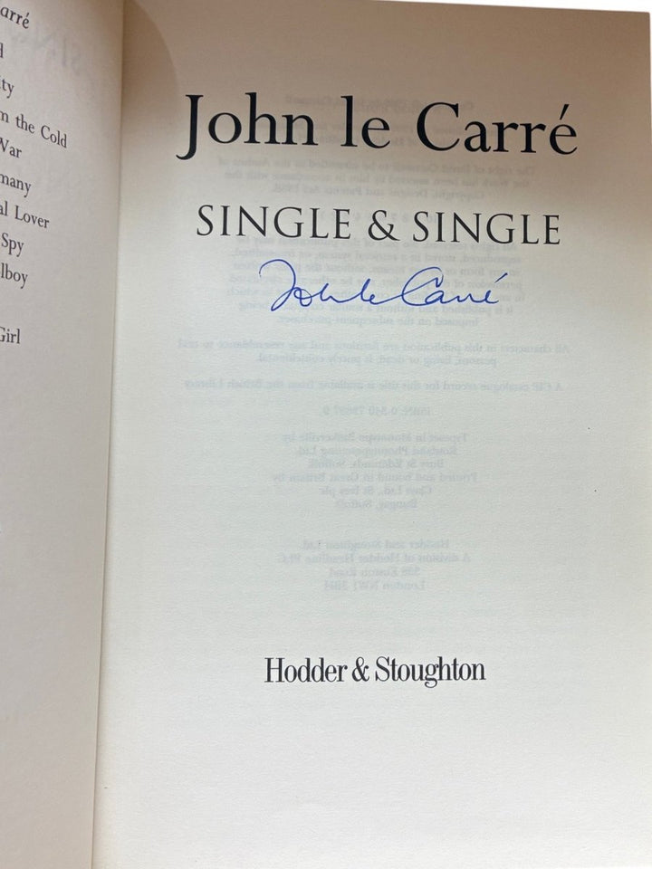 Le Carre, John - Single & Single - SIGNED | image2