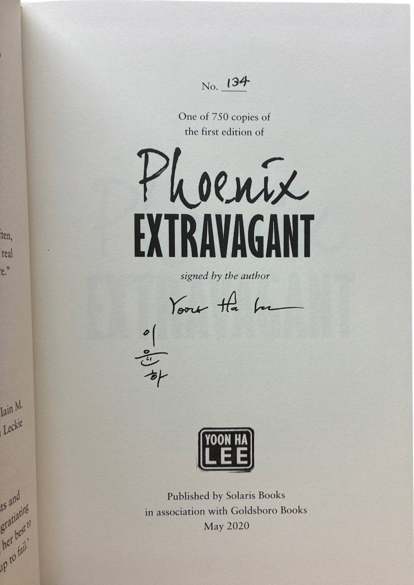 Lee, Yoon Ha - Phoenix Extravagant - SIGNED | image3
