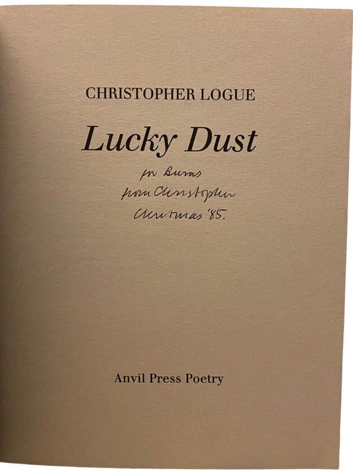 Logue, Christopher - Lucky Dust - SIGNED | image3