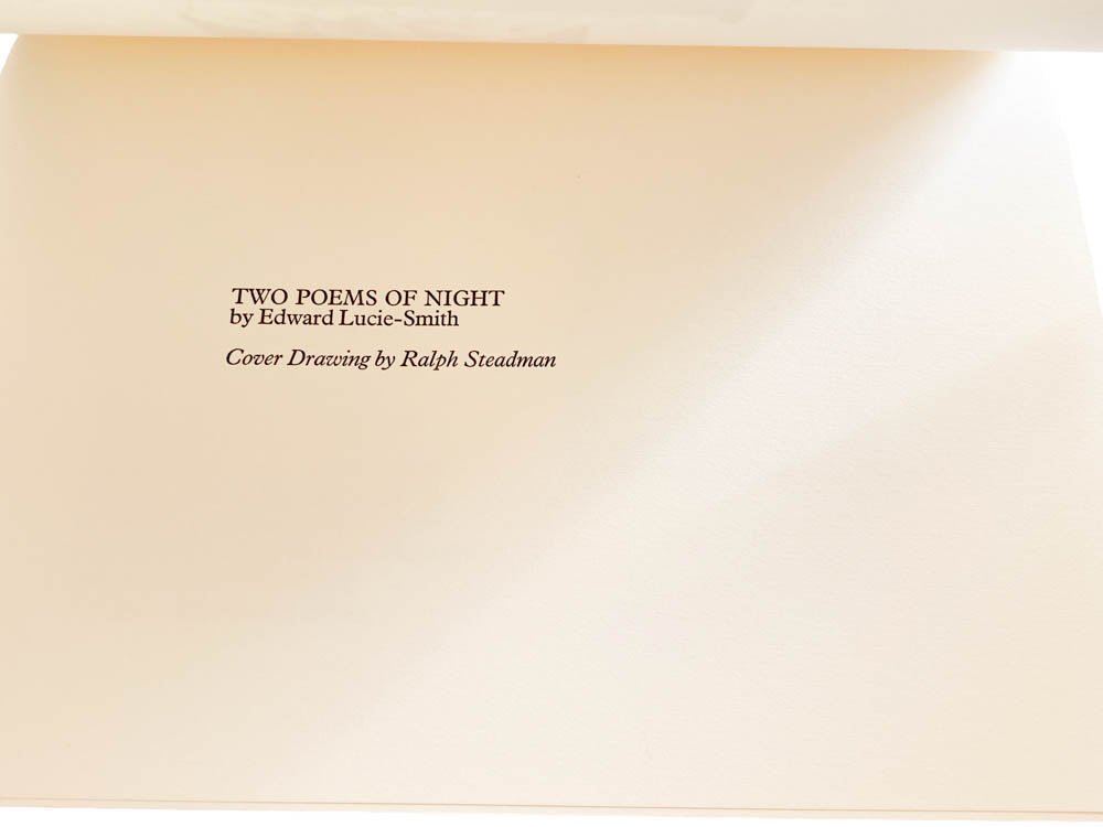 Lucie - Smith, Edward - Two Poems of Night | image2