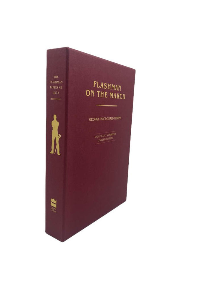 MacDonald Fraser, George - Flashman on the March - SIGNED | image1. Published by Harper Collins in 2005. Hard Cover In Slipcase.  Condition:  Fine/No Jacket ( as Issued )