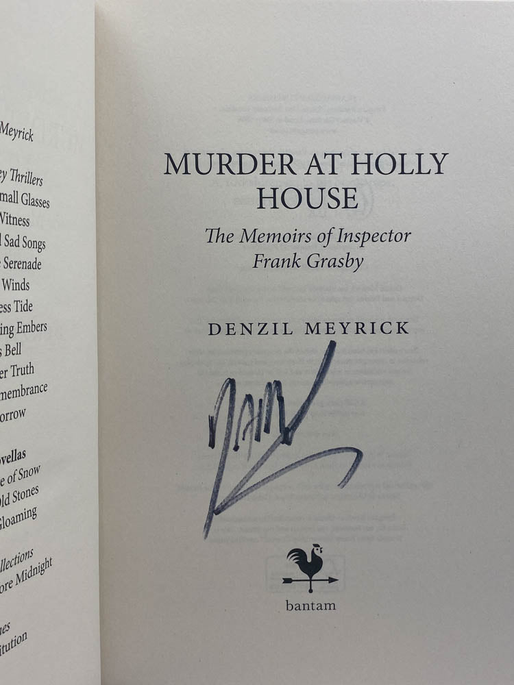 Meyrick, Denzil - Murder at Holly House - SIGNED | signature page