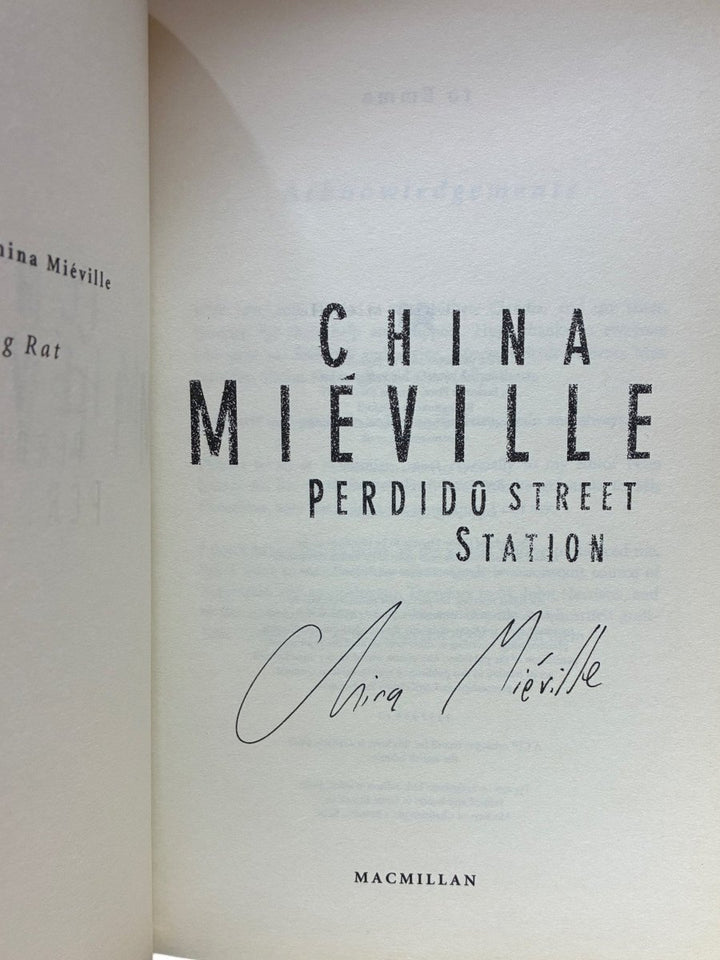 Mieville, China - Perdido Street Station - SIGNED | image2