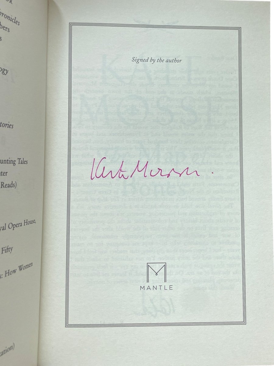 Mosse, Kate - The Map of Bones - SIGNED | image2