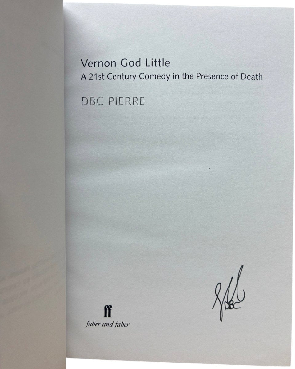 Pierre, D B C - Vernon God Little - signed | image3