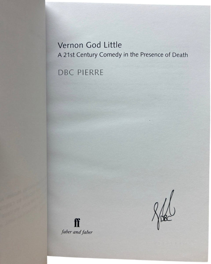 Pierre, D B C - Vernon God Little - signed | image3