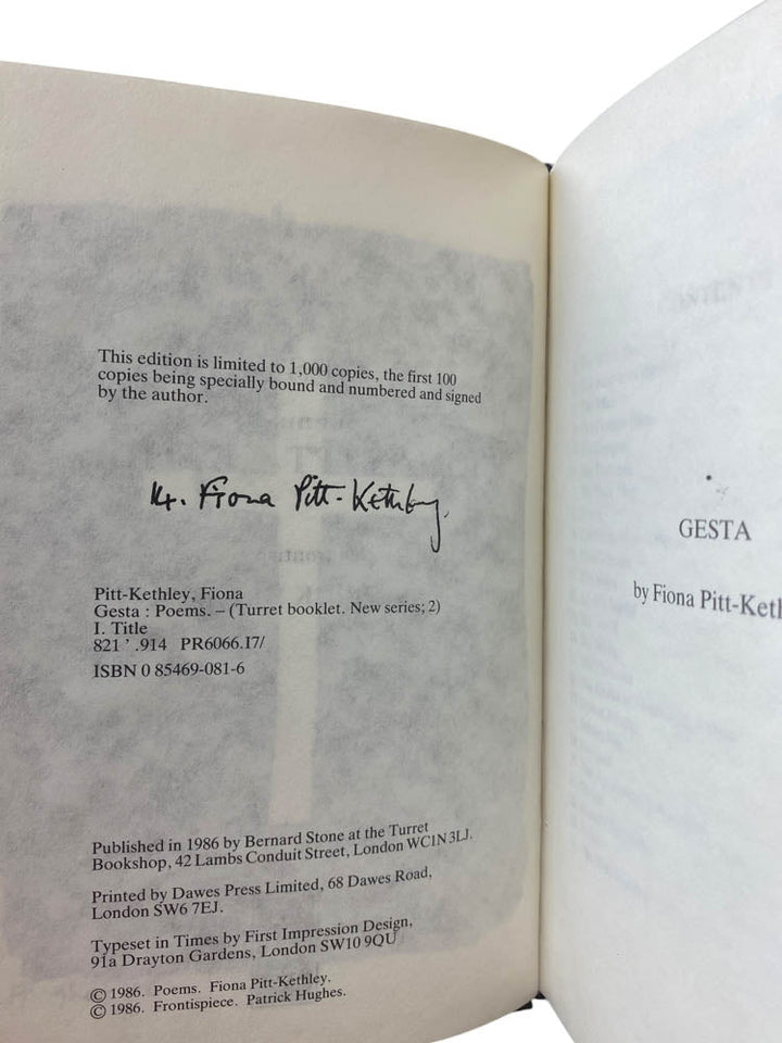 Pitt - Kethley, Fiona - Gesta - SIGNED | image3