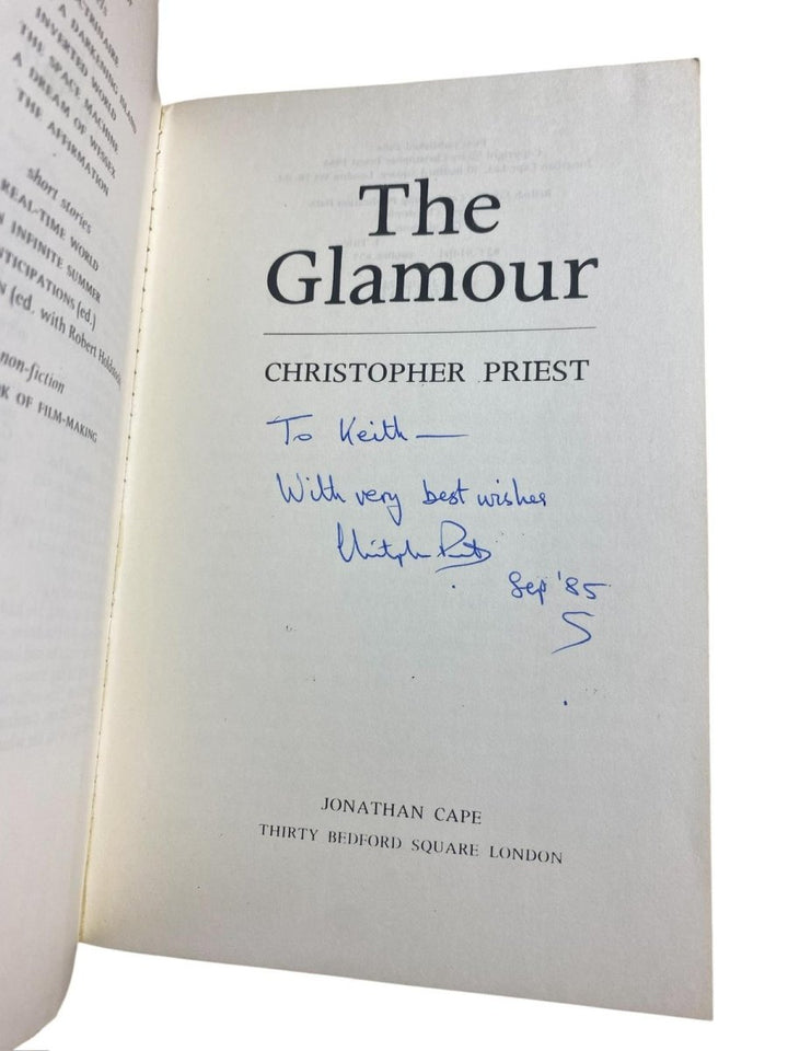 Priest, Christopher - The Glamour - Signed & Inscribed proof copy - SIGNED | image3