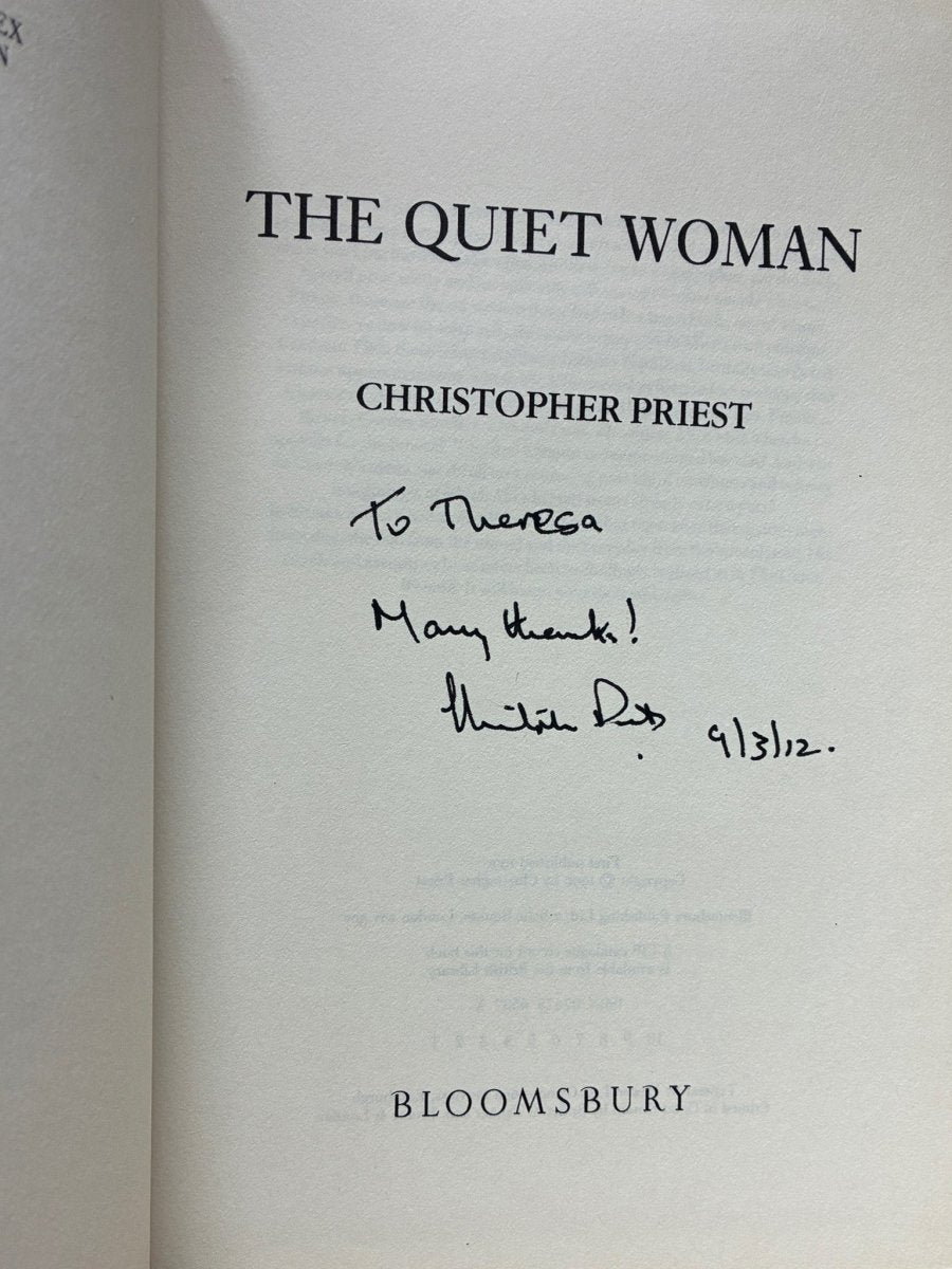 Priest, Christopher - The Quiet Woman - SIGNED | image2